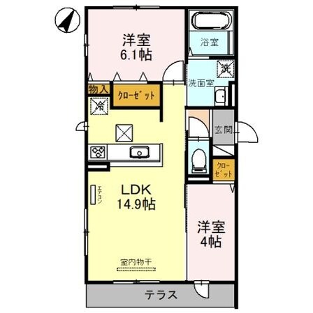 エスペランサの物件間取画像